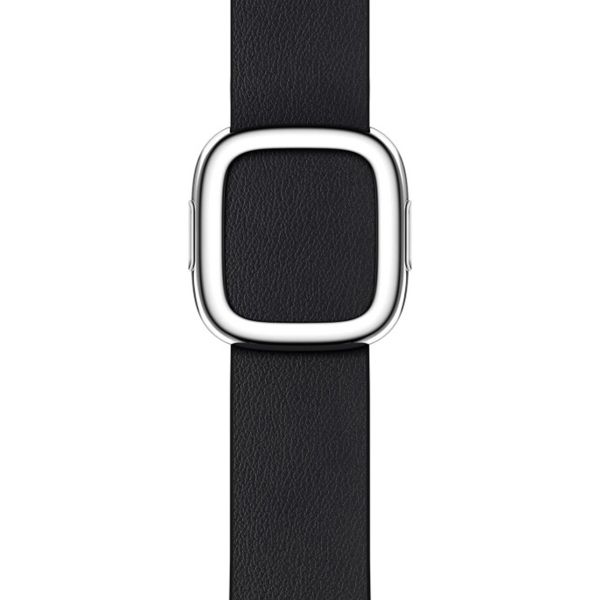 Apple Leather Band Modern Buckle Apple Watch Series 1 á 9 / SE (38/40/41 mm) | Series 10 (42 mm) - Taille S - Midnight