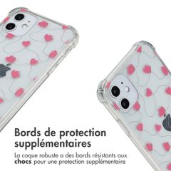 imoshion Coque Design avec cordon Apple iPhone 11 - Dusty Rose Connected Hearts