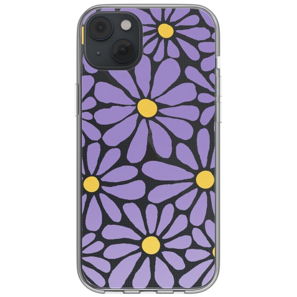 imoshion Coque design pour iPhone 14 - Tropical Violet Flowers Connect