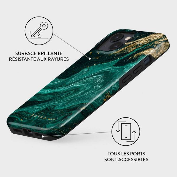 Burga Coque arrière Tough iPhone 15 Plus - Emerald Pool