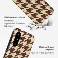 Selencia Coque arrière Vivid Samsung Galaxy A17 - Pied-de-Poule