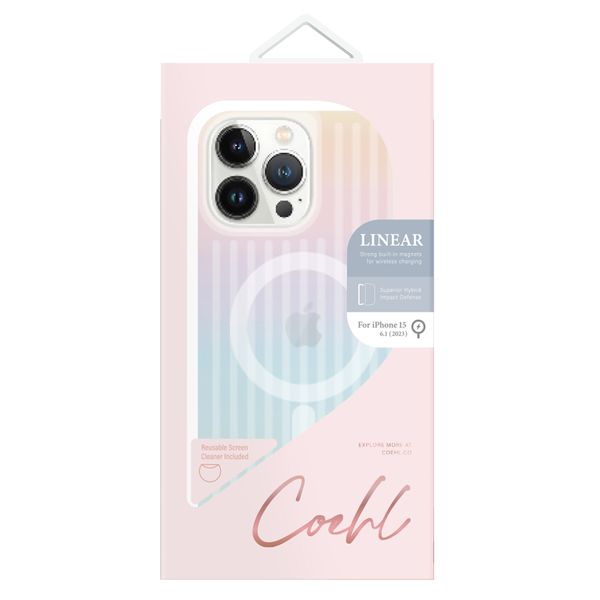 Coehl Coque Linear MagSafe iPhone 15 Pro - Iridescent