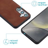 imoshion Etui de télephone luxe 2-en-1 amovible Samsung Galaxy S25 - Marron