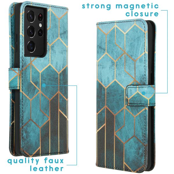 imoshion Coque silicone design Galaxy S21 Ultra - Green Honeycomb