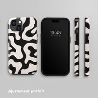 Selencia Coque arrière Vivid Apple iPhone 15 - Art Wave Black