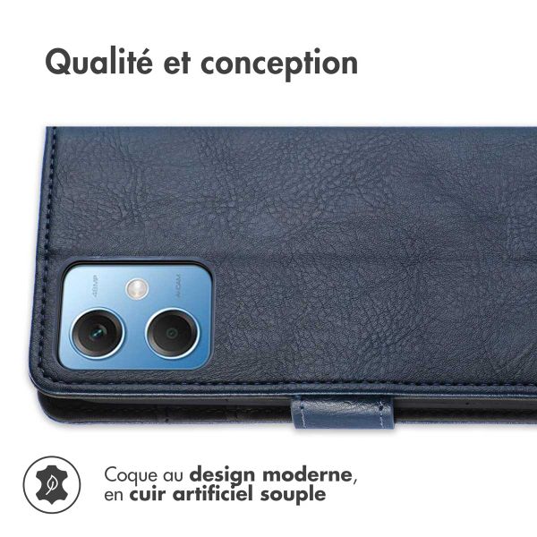 imoshion Étui de télephone portefeuille Xiaomi Redmi Note 12 - Bleu foncé