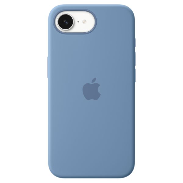 Apple Coque en silicone MagSafe iPhone 16e - Winter Blue