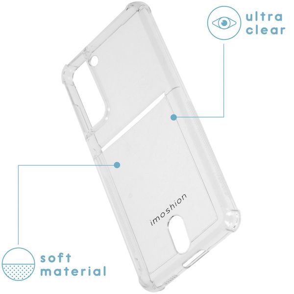 imoshion Coque silicone avec support de passe Samsung Galaxy S21