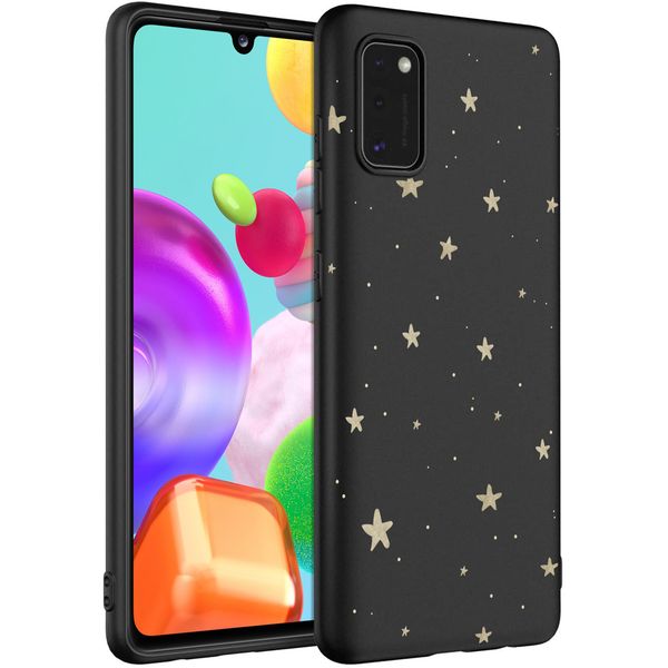 imoshion Coque Design Samsung Galaxy A41 - Etoiles / Noir