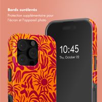 Selencia Coque arrière Vivid avec MagSafe Apple iPhone 16 Pro - Tropical Vibes Apricot