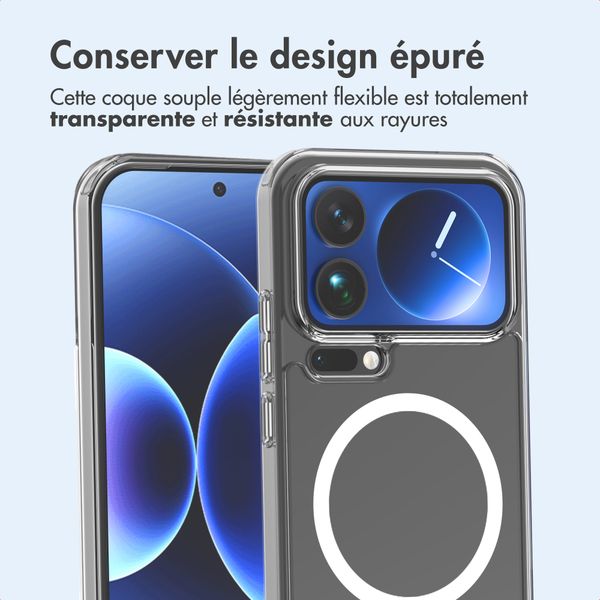 imoshion Coque arrière de protection avec MagSafe Xiaomi 17 Pro Max - Transparent