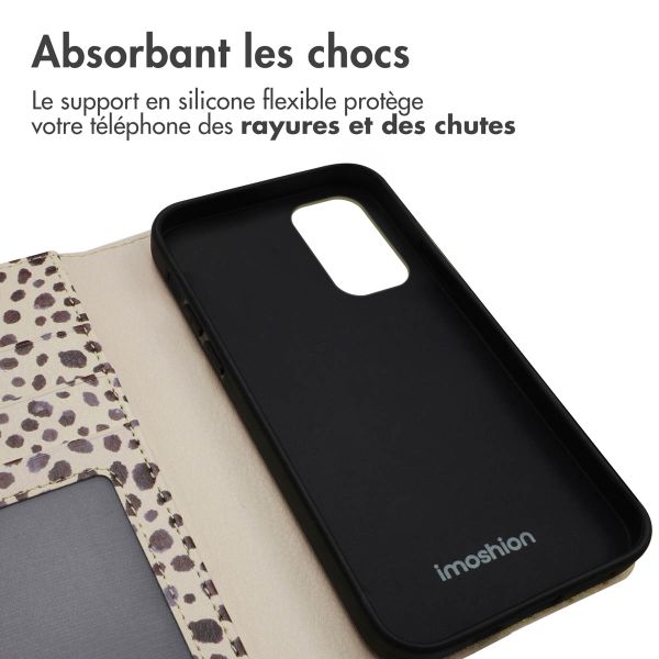 imoshion Étui de télephone portefeuille Design Samsung Galaxy A33 - Black And White Dots