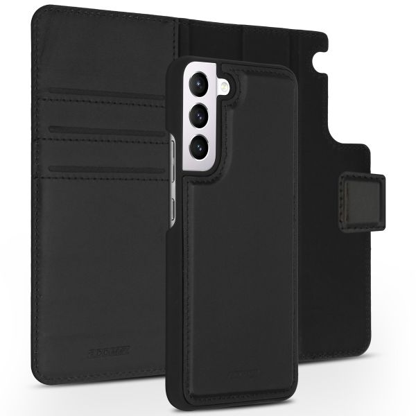 Accezz Étui de téléphone portefeuille en cuir de qualité supérieure 2 en 1 Samsung Galaxy S22 Plus - Noir