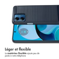 imoshion Coque Brushed Motorola Moto G14 - Bleu foncé