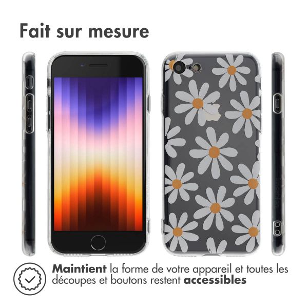 imoshion Coque Design Apple iPhone SE (2022 / 2020) / 8 / 7 - Daisy Flower