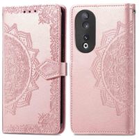 imoshion Etui de téléphone portefeuille Mandala Honor 90 - Rose Dorée