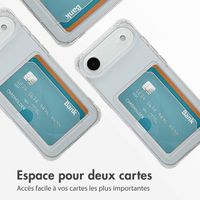 imoshion Coque silicone avec porte-cartes Apple iPhone Air - Transparent