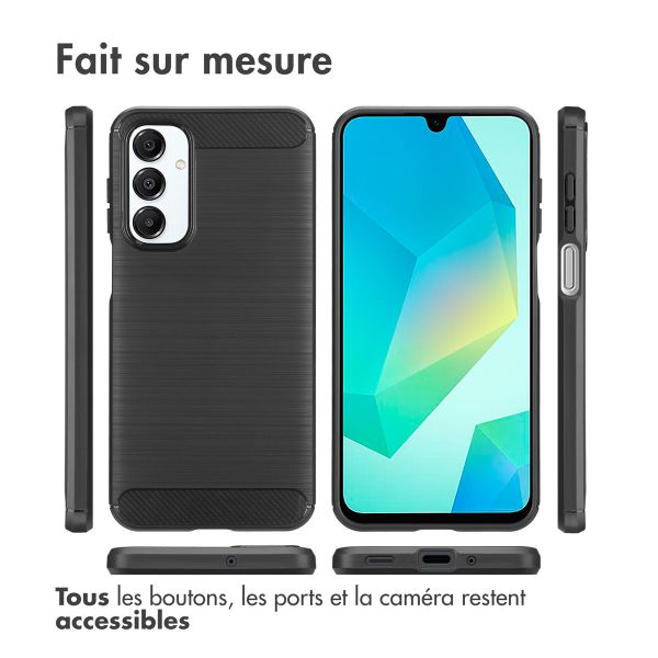 imoshion Coque Brushed Samsung Galaxy A16 - Noir