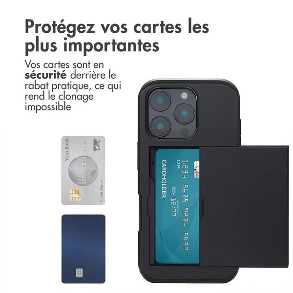 imoshion Coque arrière avec porte-cartes Apple iPhone 16 Pro - Noir