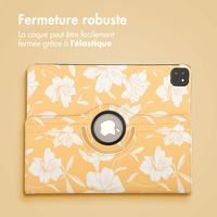 imoshion Coque tablette Design rotatif à 360° Apple iPad Air 13 pouces (2025) M3 / (2024) M2 - Yellow Flowers