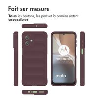 imoshion Coque arrière EasyGrip Motorola Moto G54 - Aubergine