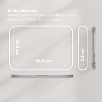 Selencia Pochette ordinateur Teddy 15-16 pouces - Latte