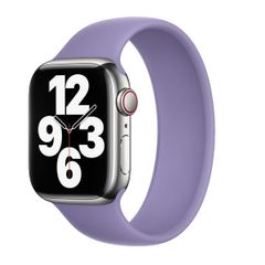 Apple Bracelet Boucle unique en Silicone Apple Watch | 44/45/46/49 mm - Taille 10 - English Lavender