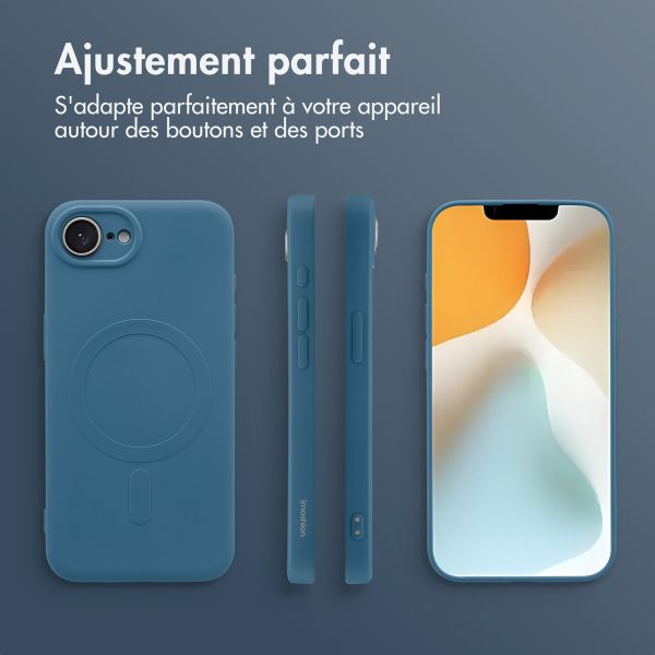 imoshion Coque Couleur avec MagSafe iPhone 16e - Bleu foncé