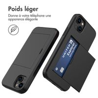 imoshion Coque arrière avec porte-cartes Apple iPhone 15 Plus - Noir