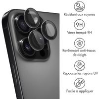 imoshion Lot de 2 protections d'objectif de caméra Apple iPhone 16 Pro / 16 Pro Max - Noir / Titanium