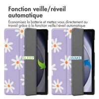 imoshion Coque tablette Design Trifold Samsung Galaxy Tab A11 Plus / A9 Plus - Flowers Distance