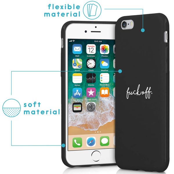 imoshion Coque Design iPhone 6 / 6s - Fuck Off - Noir