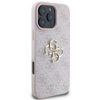 Guess Coque 4G Metal Logo Backcover Apple iPhone 16 Pro - Rose