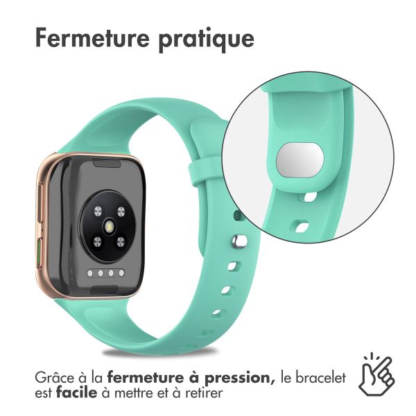 imoshion Bracelet sport en silicone Oppo Watch 46 mm - Vert menthe