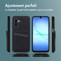 imoshion Coque arrière avec porte-cartes et support Samsung Galaxy A17 (5G) - Noir