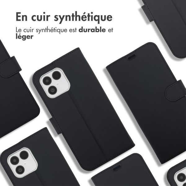 Accezz Étui de télephone Wallet Fairphone 6 - Noir