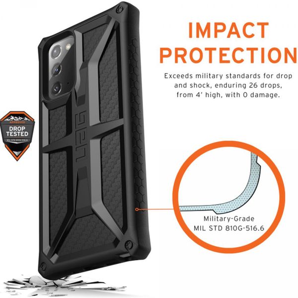 UAG Coque Monarch Samsung Galaxy S20 Ultra - Carbon Fiber