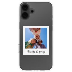 Coque personnalisée avec polaroid iPhone 16 - Transparent