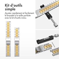 imoshion Bracelet en acier Samsung Galaxy Watch 7 40/44 mm - Argent et Gold