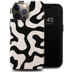 Selencia Coque arrière Vivid Apple iPhone 15 Pro Max - Art Wave Black