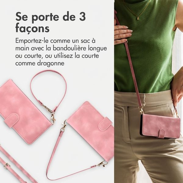 imoshion Etui de télephone portefeuille avec cordon OnePlus 15 - Rose