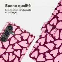 imoshion Étui de télephone portefeuille Design Samsung Galaxy S25 - Hearty Blush