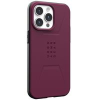 UAG Coque Civilian MagSafe iPhone 15 Pro Max - Bordeaux