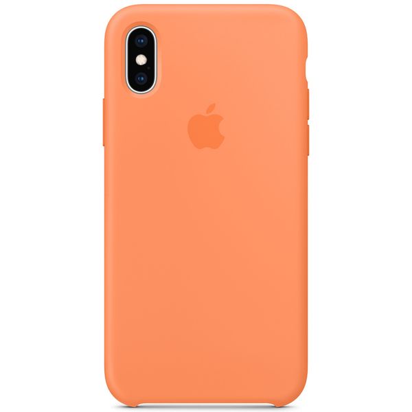 Apple Coque en silicone iPhone Xs / X - Papaya