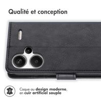imoshion Étui de télephone portefeuille Xiaomi Redmi Note 13 Pro Plus (5G) - Noir