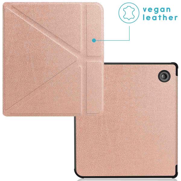 imoshion Étui de liseuse portefeuille Pliable Kobo Libra Colour - Rose Doré