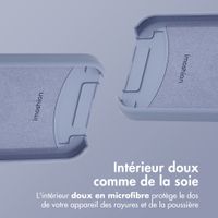 imoshion Coque arrière Color avec cordon amovible et MagSafe Apple iPhone 15 - Ash Blue