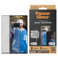 PanzerGlass Protection d'écran Privacy Ultra-Wide Fit Anti-bactérienne avec applicateur Samsung Galaxy S24 Ultra