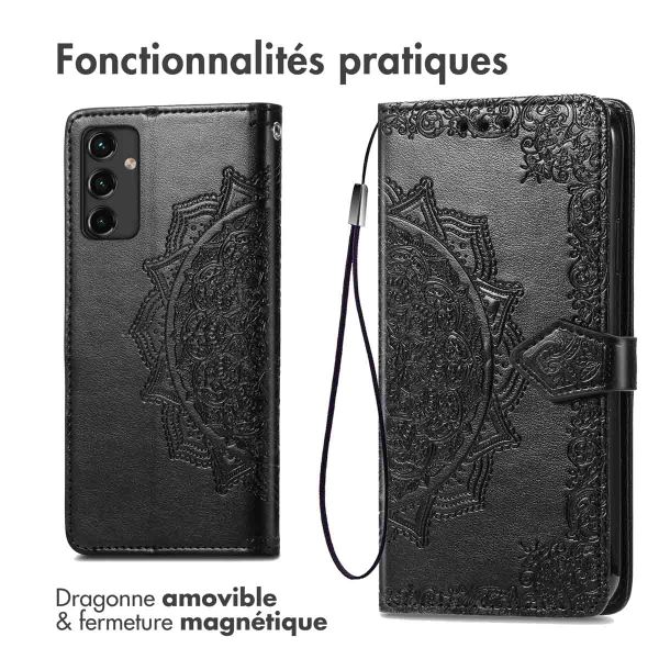 imoshion Etui de télephone Mandala Samsung Galaxy A14 (5G/4G) - Noir