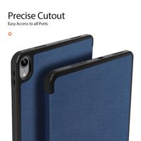 Dux Ducis Coque tablette Domo iPad Air 11 pouces (2024) M2 / Air 5 (2022) / Air 4 (2020) - Bleu foncé